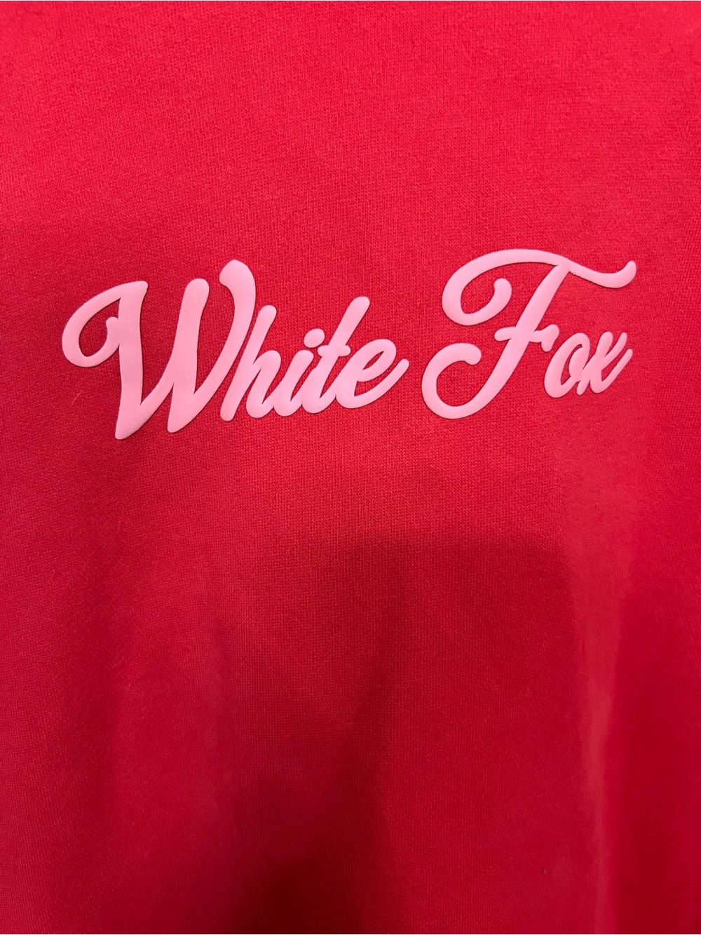 💖 White Fox Season 7 Oversized Hoodie XL Hot Pink Coral Fleece Pullover Streetwe